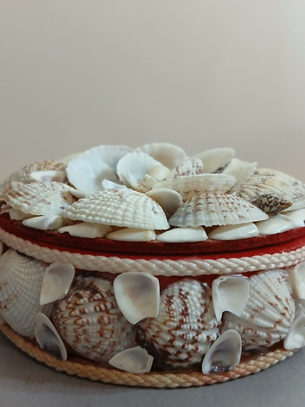 Two Vintage Handmade Seashell Decorated Trinket Boxes-Coastal-Nautical - Picture 9 of 10